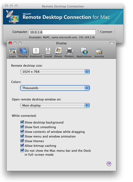 Microsoft remote desktop mac windows xp 10